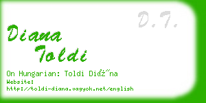 diana toldi business card